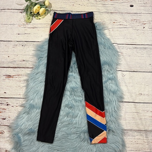 P.E Nation Logo Cheron Stripe High Rise Leggings - Picture 1 of 7
